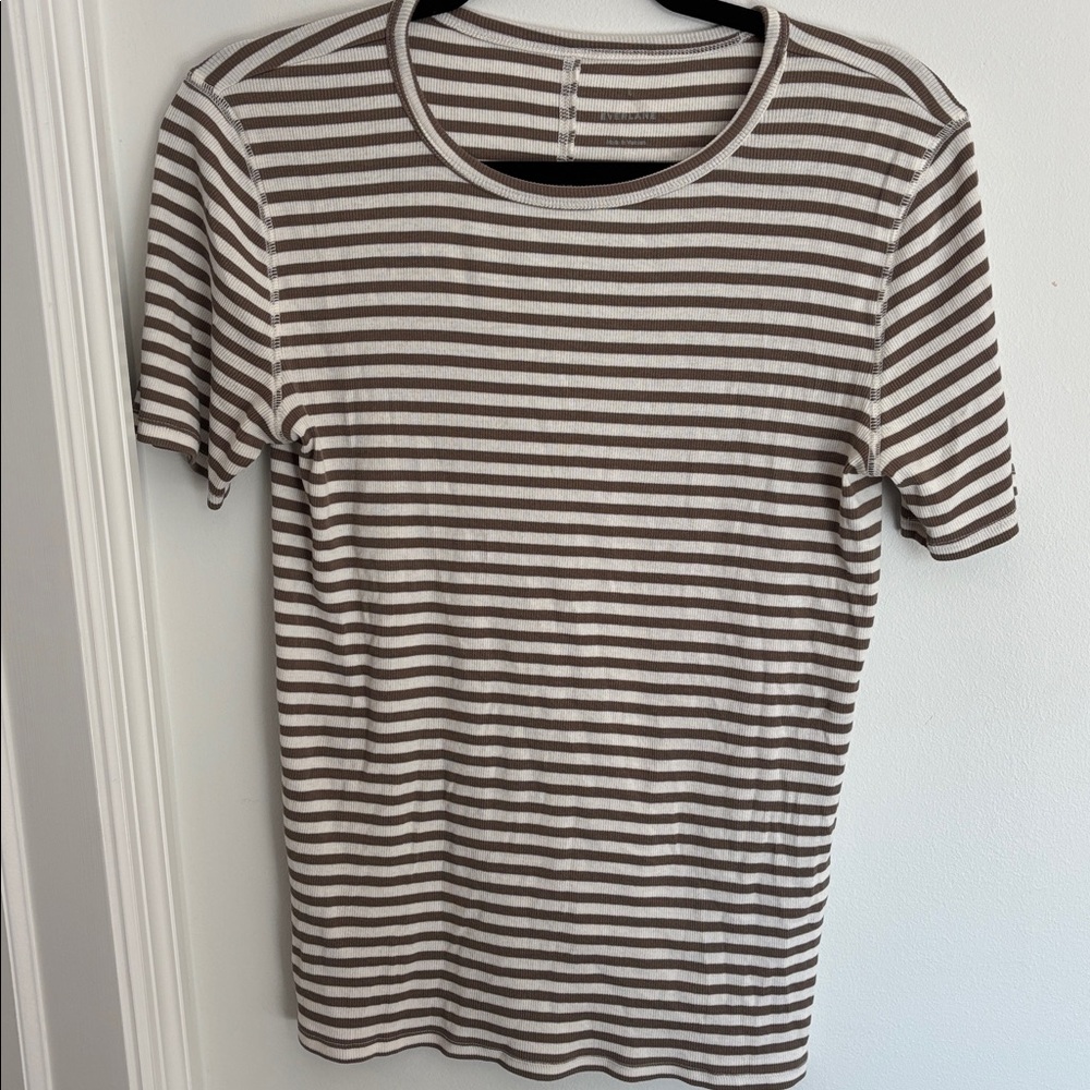 Everlane Luxe Ribbed Crew - Striped